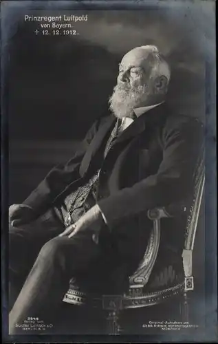 Ak Prinzregent Luitpold von Bayern, Portrait