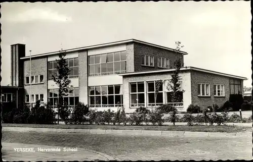 Ak Ierseke Yerseke Reimerswaal Zeeland, Hervormde School