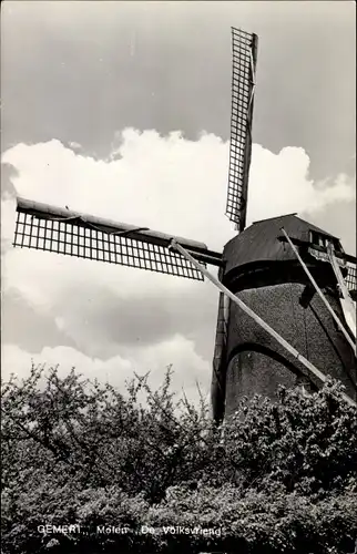 Ak Gemert Bakel Nordbrabant Niederlande, Molen De Volksvriend