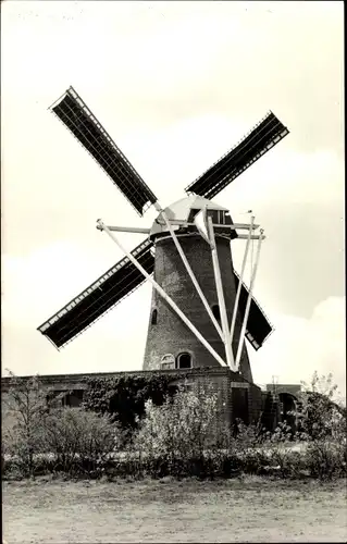 Ak Den Hout Nordbrabant, Korenmolen De Hoop, Windmühle