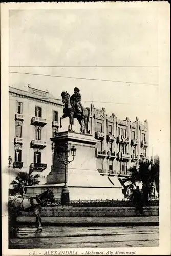Ak Alexandria Ägypten, Mohamed Aly Monument