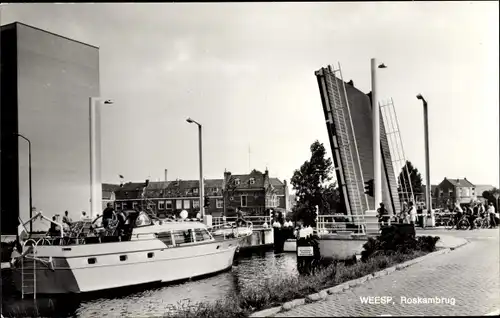 Ak Weesp Nordholland Niederlande, Roskambrug