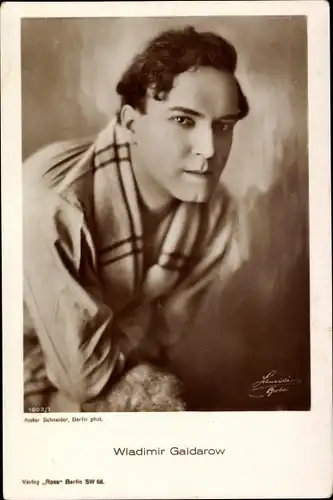 Ak Schauspieler Wladimir Gaidarow, Portrait, Ross Verlag 1602/1