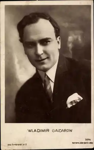 Ak Schauspieler Wladimir Gaidarow, Portrait