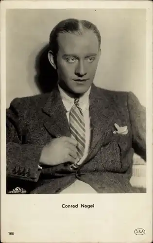 Ak Schauspieler Conrad Nagel, Portrait