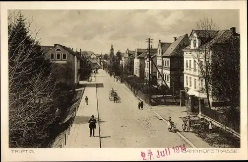 Ak Triptis in Thüringen, Bahnhofstraße