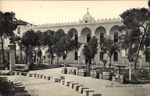 Ak Carthage Karthago Tunesien, Musee de Saint Louis, Jardin