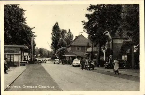 Ak Enschede Overijssel Niederlande, Grenspost Glanerbrug