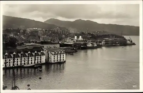 Ak Bergen Norwegen, Hafen, Fjörd