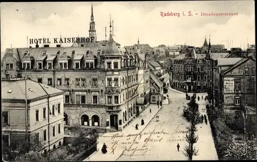 Ak Radeberg in Sachsen, Dresdenerstraße, Hotel Kaiserhof