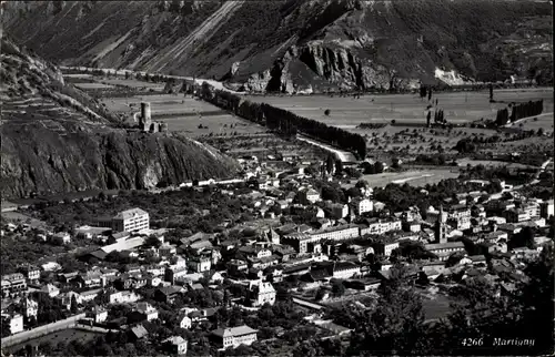Ak Martigny Kanton Wallis, Gesamtansicht