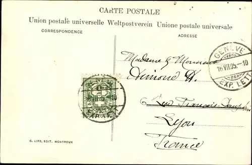 Ak Genève Genf Stadt, Pont du Mont Blanc et l'Eglise St. Pierre