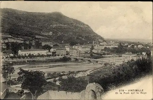 Ak Ventimiglia Liguria, Le Pont sur la Roya