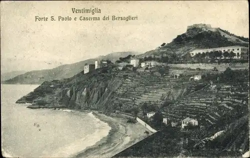 Ak Ventimiglia Liguria, Forte S. Paolo e Caserma dei Bersaglieri