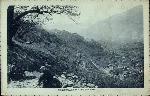 Ak Bussoleno Piemonte Italien, Panorama
