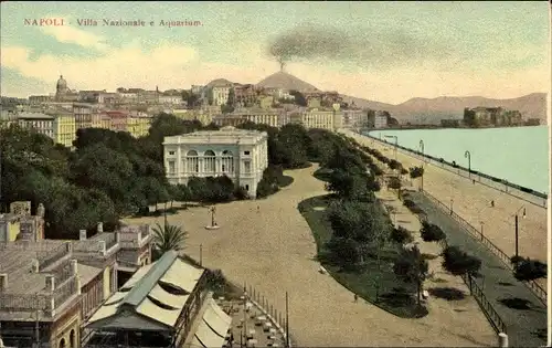 Ak Napoli Neapel Campania, Villa Nazionale e Aquarium