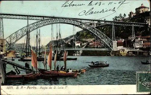 Ak Porto Portugal, Ponte de D. Luiz