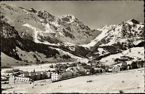 Ak Engelberg Kanton Obwalden Schweiz, Blick gegen den Juchlipass