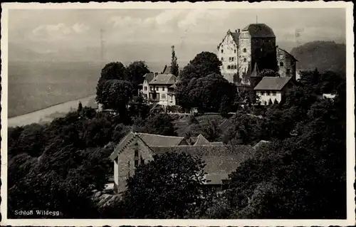 Ak Möriken Wildegg Kanton Aargau, Blick auf das Schloss