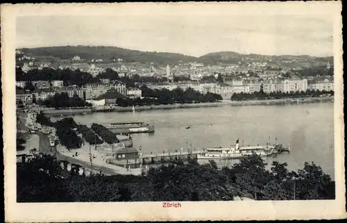 Ak Zürich Stadt Schweiz, Panorama