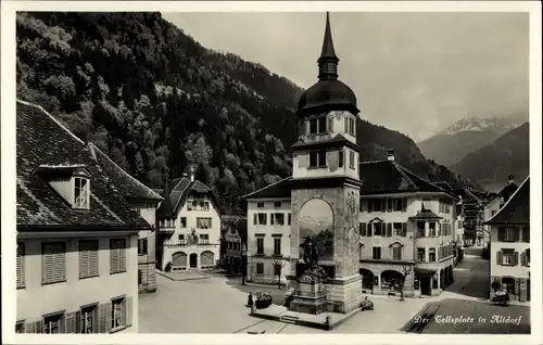 Ak Altdorf Kt Uri, Der Tellsplatz