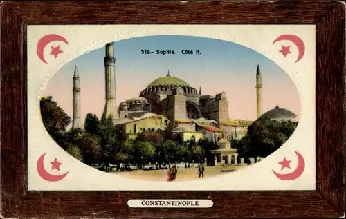 Passepartout Ak Konstantinopel Istanbul Türkei, Mosquee Ste. Sophie
