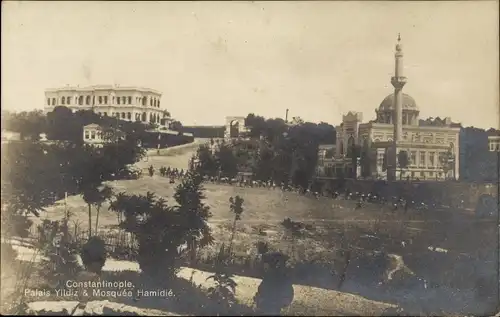 Ak Konstantinopel Istanbul Türkei, Palais Yildiz, Mosquée Hamidié