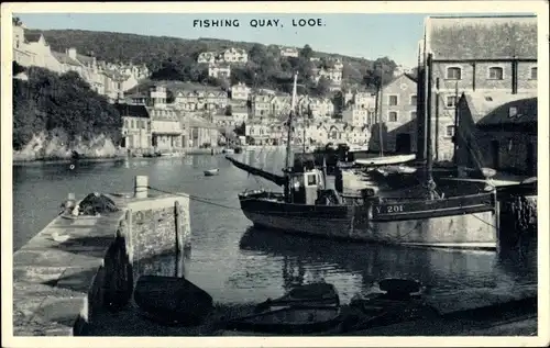 Ak Looe Cornwall England, Fishing Quay