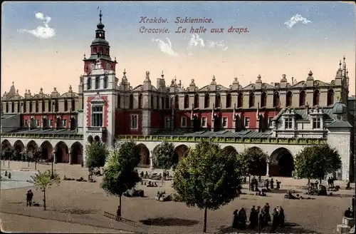 Ak Kraków Krakau Polen, Sukiennice, Krakauer Tuchhallen