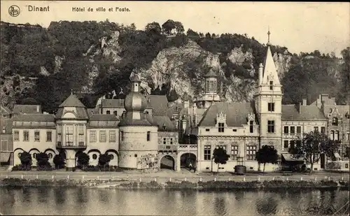Ak Dinant Wallonien Namur, Hôtel de Ville, Poste