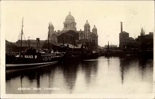Ak Liverpool Merseyside England, Canning Dock