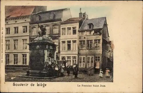 Ak Liège Lüttich Wallonien, La Fontaine Saint Jean