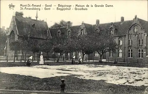 Ak Mont Saint Amand Sint Amandsberg Gent Ostflandern, Beguinage, Groothuis