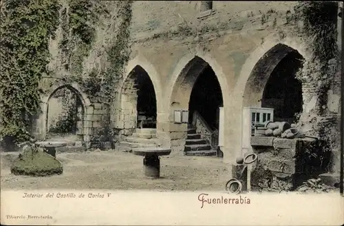 Ak Hondarribia Fuenterrabia Baskenland, Interior del Castillo de Carlos V