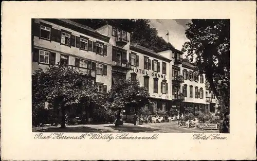 Ak Bad Herrenalb im Schwarzwald, Hotel Sonne