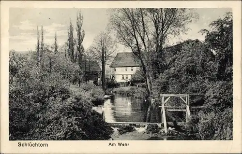 Ak Schlüchtern in Hessen, Am Wehr