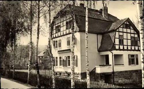 Ak Breitenbach Wetterzeube Sachsen Anhalt, FDGB Genesungsheim Otto Diehr, Fachwerkhaus