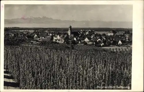 Ak Tettnang in Württemberg, Hopfenstadt, Panorama, Kirchturm
