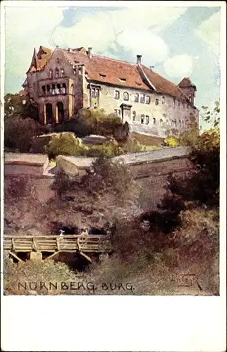 Künstler Ak Nürnberg in Mittelfranken, Burg