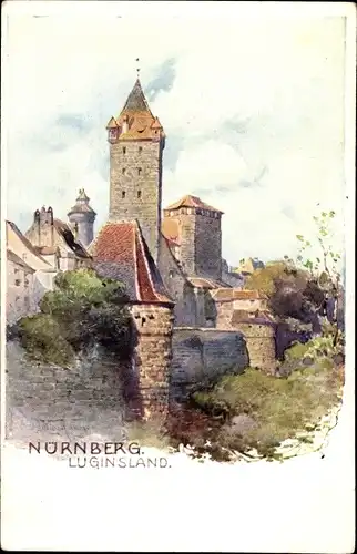 Künstler Ak Nürnberg, Luginsland