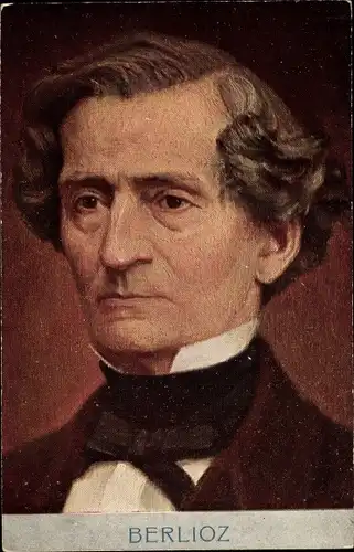 Ak Französischer Komponist Louis Hector Berlioz, Portrait