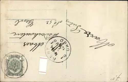 Ak Frau beim Spinnen, Spinnrad, Blaues Kleid, Blumen