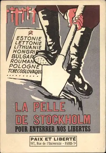 Ak La Pelle de Stockholm, Contre l'armement nucléaire, Anti Sowjetunion, Anti Atomwaffen