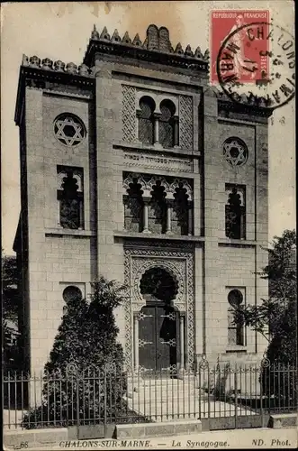 Judaika Ak Chalons sur Marne, La Synagogue