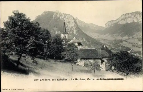 Ak Savoie, Environs des Echelles, La Ruchere, Corbel