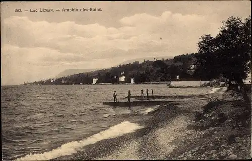 Ak Amphion les Bains Haute Savoie, Lac Leman