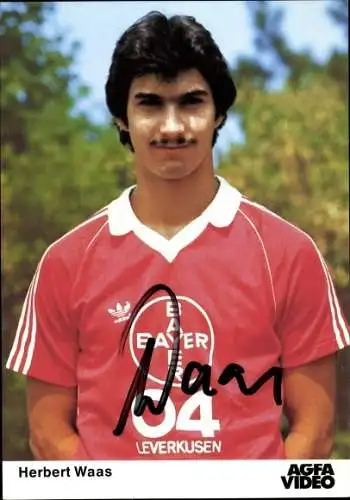 Foto Fußballspieler Herbert Waas, Bayer Leverkusen