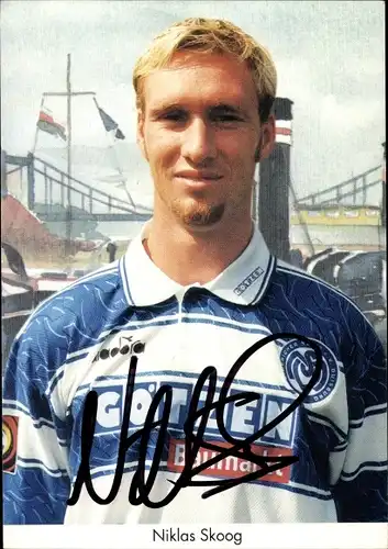 Sammelbild Fußballspieler Niklas Skoog, MSV Duisburg