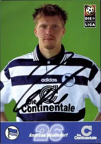 Sammelbild Fußballspieler Andreas Neuendorf, Hertha BSC
