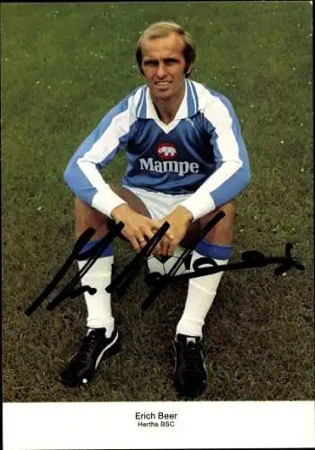 Ak Fußballspieler Erich Beer, Hertha BSC